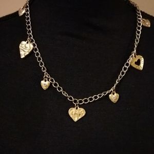Heart charm necklace